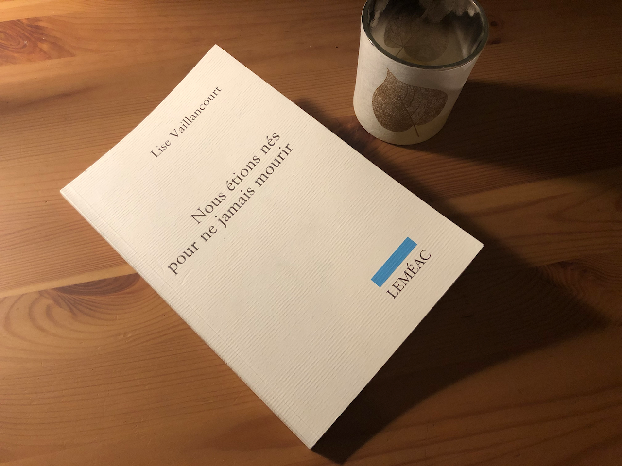 Notes de lecture sur "Nous étions nés pour ne jamais mourir" de Lise Vaillancourt